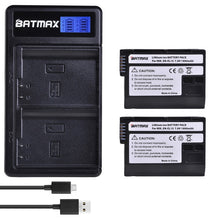 Load image into Gallery viewer, EN-EL15 &amp; EN-EL15A Battery + Dual Charger for For Nikon Z6, Z7, D500, D600, D600E, D610, D750, D800, D800E, D810, D810A, D7000, D7100, D7200, D7500