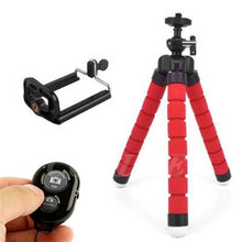 Load image into Gallery viewer, Flexible Mini Tripod With Bluetooth Remote For Cameras and Phones